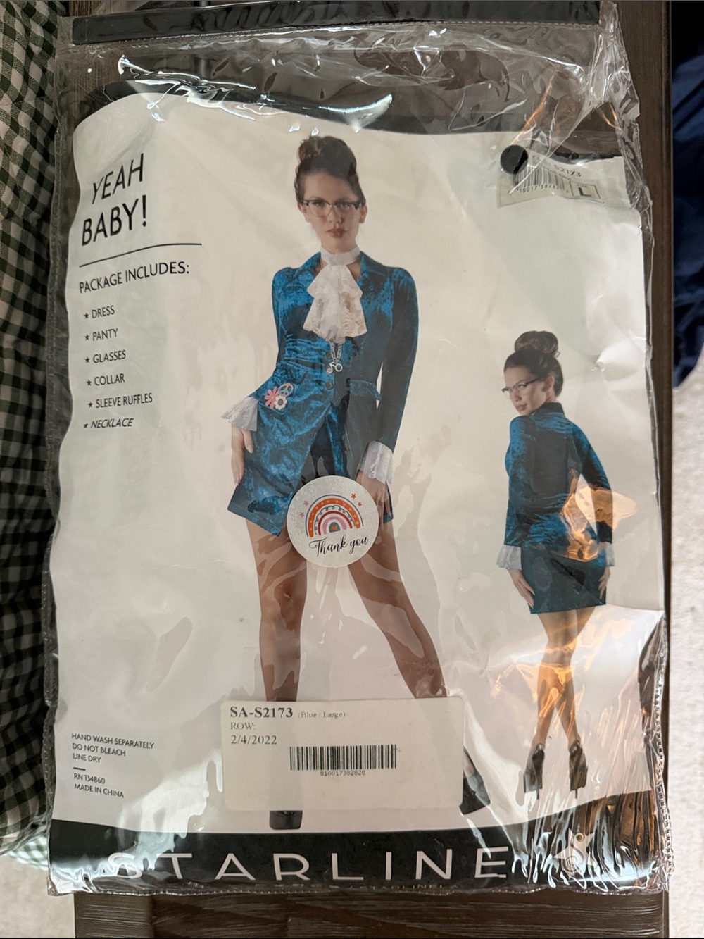 Austin Powers Ladies Costume size L